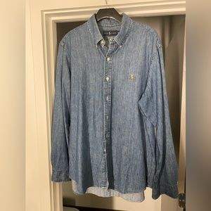 Ralph Lauren Mens denim shirt XL